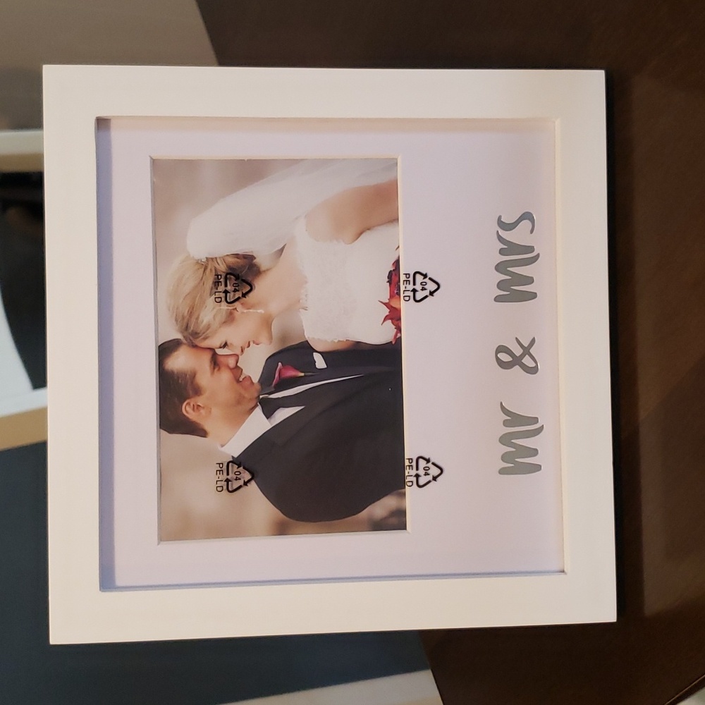 Thumbprint keepsake photo frame